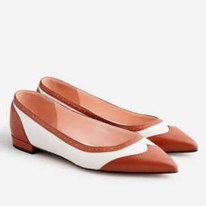 J. CREW POINTED TOE SPECTATOR FLATS